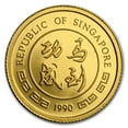 thumbnail image 2 of 1990 Singapore 1/20 oz Gold 5 Singold Year of the Horse Proof, 2 of 2