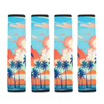 thumbnail image 5 of Chririnla Palm Tree Pattern Seat Belt Covers 2 Pack, Car Seat Belt Pads Polyester Non-Slip Premium for Auto Cars Truck, 5 of 8