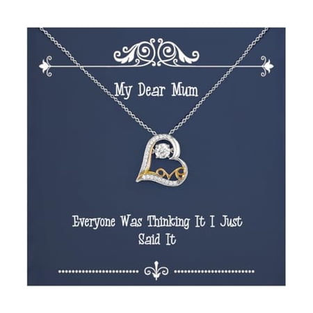 Mum Gifts For Mom Everyone Was Thinking It I Just Said It New Mum Love Dancing Necklace Jewelry From Son Daughter Funny jewelry Funny gift Funny necklace Funny bracelet Funny earrings