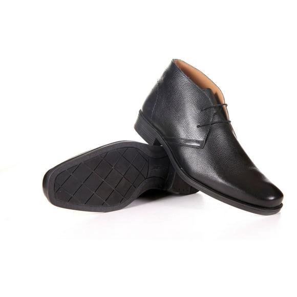 Chaussures Noires Décontractées en Cuir Véritable pour Hommes de ENAAF CLGS08BLK