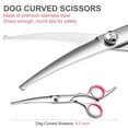 thumbnail image 6 of Dog Grooming Scissors with Safety Round Tips Stainless Steel Professional Dog Grooming Kit - Thinning, Curved Scissors and Comb for Dog Cat Pet, 6 of 8