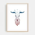 thumbnail image 2 of Beautiful dream - Illustration Skull Boho Abstract Rustic Western Minimalist Bird Unframed Wall Art Print 32 x 48 inches, 2 of 16
