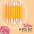 thumbnail image 2 of Ymkly Kitchen Utensils Set,Combination Tool For Sugar Flower Carving, Sugar Cake Decoration And Carving,Cake Pop Mold,Clearance Items(Yellow), 2 of 4