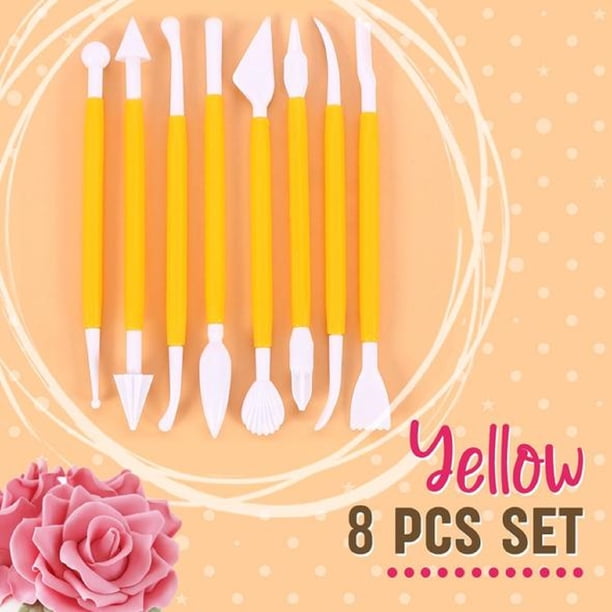 Xihbxyly oferta diaria Herramienta combinada para tallar flores, decorar pasteles y tallar