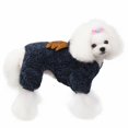 thumbnail image 5 of BNNG Elf Pet Dog Pajamas Fall And Winter ChristmasDog Clothes Fall And Winter New Puppy Four Legged Velvet Thick Version Of Christmas Velvet Sweater Adorable Christmas-Themed Dog Hoodie, 5 of 5