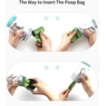 thumbnail image 4 of Botella de agua para perros con dispensador de bolsas para excrementos, botella de agua portátil de viaje para perros, perfecta para caminar y hacer senderismo., 4 of 5