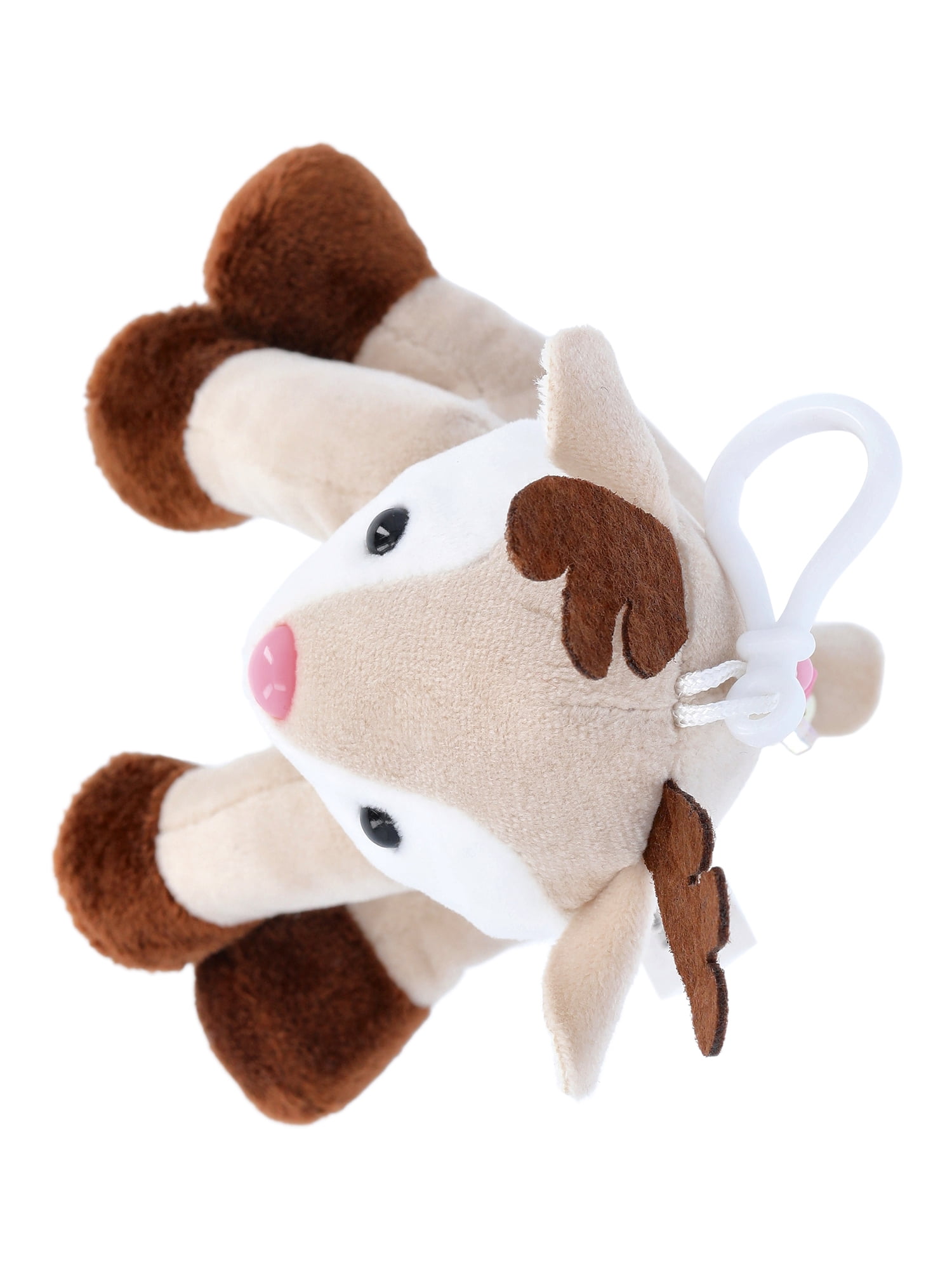 Wonder Nation Girls Reindeer Plush Keychain Bag Charm, Tan
