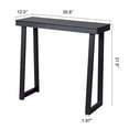 thumbnail image 4 of IVV Narrow Console Table for Entryway, Living Room, Hallway - 35.8" Pine Wood Farmhouse Foyer Table (Black), 4 of 10