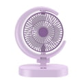 thumbnail image 1 of Ventilador con pilas, ventilador pequeño recargable, ventilador de escritorio USB portátil, 3 velocidades, viento fuerte, ventilador silencioso personal, ventilador con pilas de larga duraci, 1 of 3