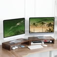 thumbnail image 2 of Monitor Stand Riser Wood Monitor Stand for Desk TV/Screen/PC/Printer/Laptop Riser Computer Stand with Keyboard Organizer Desktop Stand Monitor Riser by (), 2 of 7
