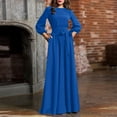 thumbnail image 2 of Women's Bohemian Retro Casual Dress Flowy Sleeve Elegant Formal Party Wear Comfortable Summer Maxi Dress, 2 of 2