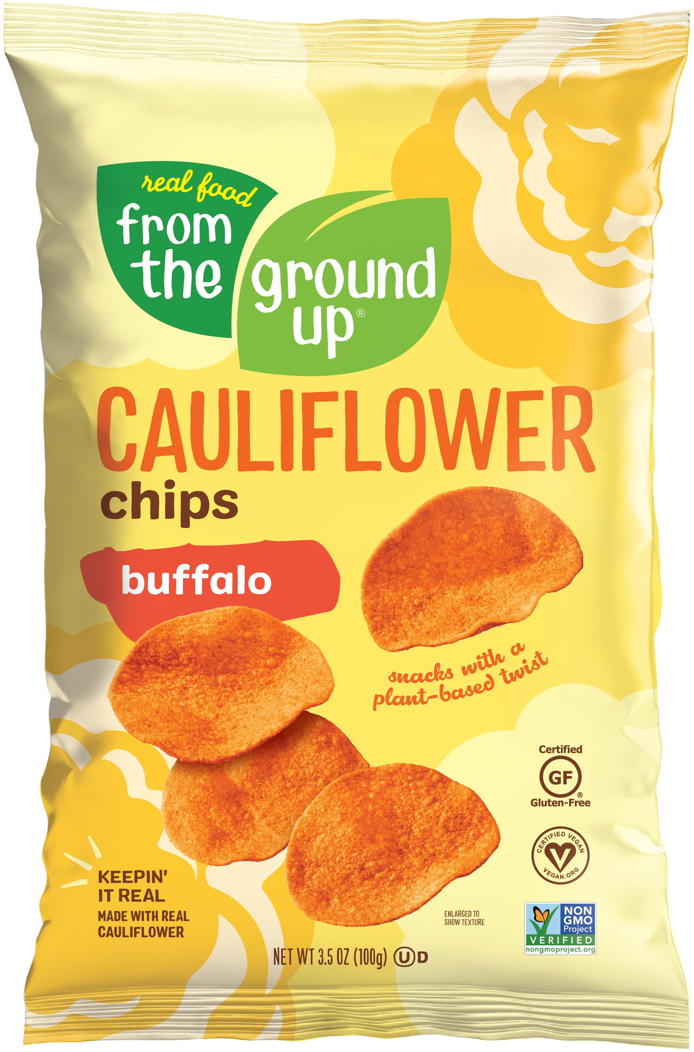 From The Ground Up Buffalo Cauliflower Chips 3 5 Oz Walmart Com