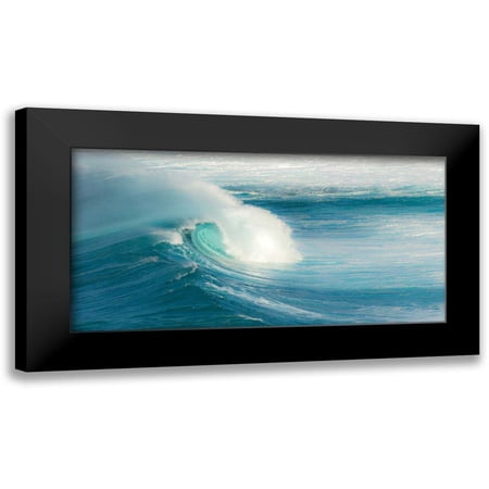 Bennion Scott 18×11 Black Modern Framed Museum Art Print Titled – Jaws – Maui