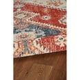 thumbnail image 5 of Contemporary Home Living 2' x 3' Medallion Rectangular Area Throw Rug - Cream and Rust Red, 5 of 7