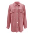 thumbnail image 6 of Summer Tops, Womens Tops, Stylish Women's Button Down Casual Shirt Jacket with Pockets Long Sleeve Versatile Tops for Everyday Wear and Trendy Outfits, 6 of 7