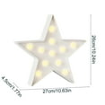 thumbnail image 2 of Mmeneyy Decorative LED Night Lights Crescent Moon Star Cloud Lamp Sign Light Room Decor Night Light for Baby Kids Children Adults Gifts, 2 of 5