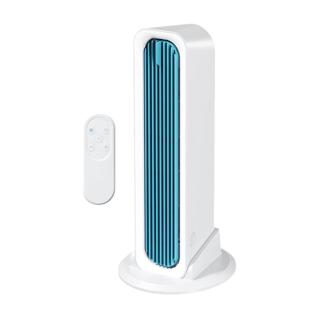 Ventilador de torre de 3 velocidades, ventilador oscilante portátil súper silencioso mejorado sin aspas para Blanco