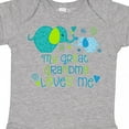 thumbnail image 4 of Inktastic My Great Grandma Loves Me Cute Elephants Boys or Girls Baby Bodysuit, 4 of 5