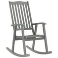 thumbnail image 2 of vidaXL Rocking Chair with Cushions Grey Solid Acacia Wood, 2 of 5