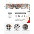 thumbnail image 5 of Orange Blue Pumpkins Fall Fireplace Mantle Scarf, Weeping Botanical Thanksgiving Plaid Mantel Cover Table Runner for Home Living Room Door Window, Indoor Outdoor Holiday Party Decor 17" x 90", 5 of 6