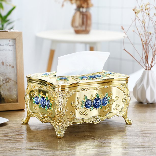 Caja de papel para servilletas pequeñas de Phnom Penh de 18 x 12 x 9 pulgadas, caja de papel de plástico acrílico creativa para escritorio