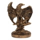 thumbnail image 2 of Figura de águila coleccionable, artesanía, obra de arte, decoración del hogar para mesa de fiesta. bronce, 2 of 9