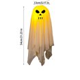 thumbnail image 2 of Luckky Halloween Decoration Outdoor, 1 Pcs Halloween Lighted Glowing Ghost Outdoor Ornaments Hanging Ghosts Decorations for Halloween Party Indoor Outdoor Home Tree Garden Yard (21.3*5.1 in), 2 of 8