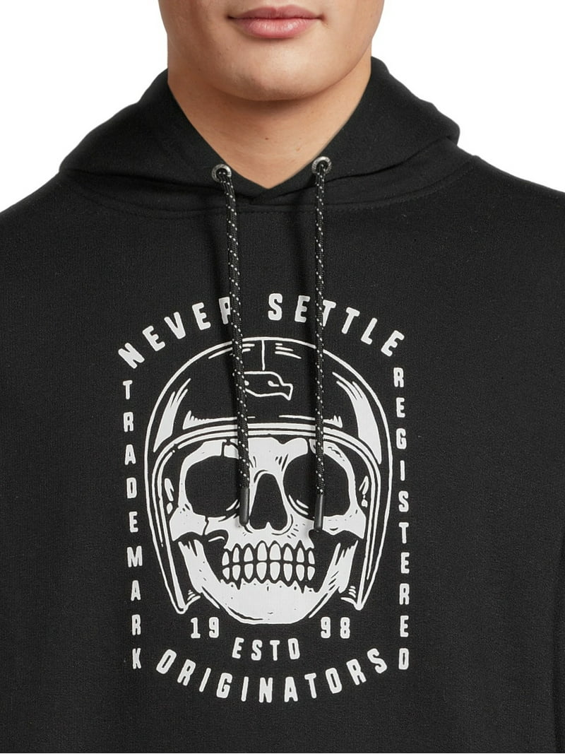 Tony Hawk Men's Skull Logo Pullover Fleece Hoodie Sweatshirt