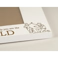 thumbnail image 6 of Darling Souvenir Made With LoveEngraved Table Top Photo FrameWooden You Are The World Quotes White Picture Frame Gift For Father's Day, 4x6 Photo Size Horizontal, 6 of 8