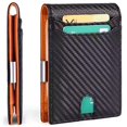 thumbnail image 2 of North Care Men's Wallet- RFID - Money Clip, Larger Capacity up to 12 Cards- Color Orange, 2 of 6