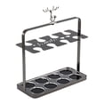 thumbnail image 4 of Porta copas de vino,Estante para copas de vino para cocina,Soporte para copas de vino de encimera,Soporte para copas de vino Estante para almacenar copas de 8 rejillas negras, 4 of 8