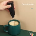 thumbnail image 2 of Handheld Mixer Milk Frother Automatic Electric Beverage Drink Foamer Cream Whisk Cooking Stirrer Coffee Egg Beater,Black, 2 of 8