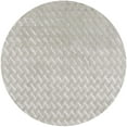 thumbnail image 1 of Ahgly Company Machine Washable Indoor Round Industrial Modern Grey Gray Area Rugs, 5' Round, 1 of 7
