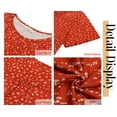 thumbnail image 6 of Fantaslook Blouses for Women Pleated Short Sleeve Tunic Tops Dressy Casual Summer Shirts, 6 of 9