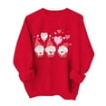 thumbnail image 6 of XPMWRP Valentine's Day Sweatshirts For Women Cute Heart Printed Fashion Pullovers Casual Long Sleeve Crew Neck Holiday Tops Red XS, 6 of 6