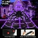 thumbnail image 1 of Halloween Best Decorations, Scary 48" Large Spider, 196" Large Spider Web, 20pcs Small Spiders And 8 Modes Of String Lights For Christmas, Halloween, Thanksgiving Day Gift, 1 of 5