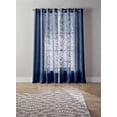thumbnail image 5 of Better Homes & Gardens Slub Sheer Denim Blue Grommet Single Window Curtain Panel, 52” x 84”, 5 of 9