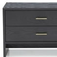 thumbnail image 5 of Modern Dark Gray Ash Nightstand with Two Drawers, 5 of 6