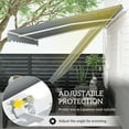 thumbnail image 4 of Outsunny 10' x 8' Manual Retractable Awning Shelter w/ Crank, Grey, 4 of 10