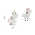 thumbnail image 4 of Unicornio De Peluche Importadora La Merced Pegaso Blanco Tierno Felpa Suave, 4 of 4