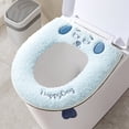 thumbnail image 4 of ZROBM Toilet Seat Covers, Toilet Seat Pad, Seat Cover Toilet, Toilet Seat Mats, Toilet Seat Cushion, Washable, Round, Waterproof, Thick, 4 of 6