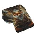 thumbnail image 4 of Disketp Streamside Meditating Fox Estuche de Lápices de Doble Capa con Tapa Abatible y Cremallera, Organizador Escolar para Adolescentes y Adultos, 4 of 7