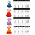thumbnail image 3 of Encanto Mirabel Isabella Madrigal Cosplay Disfraz De Niña Vestido De Fantasía Vestidos De Halloween Princesa Gafas Pendientes, 3 of 4