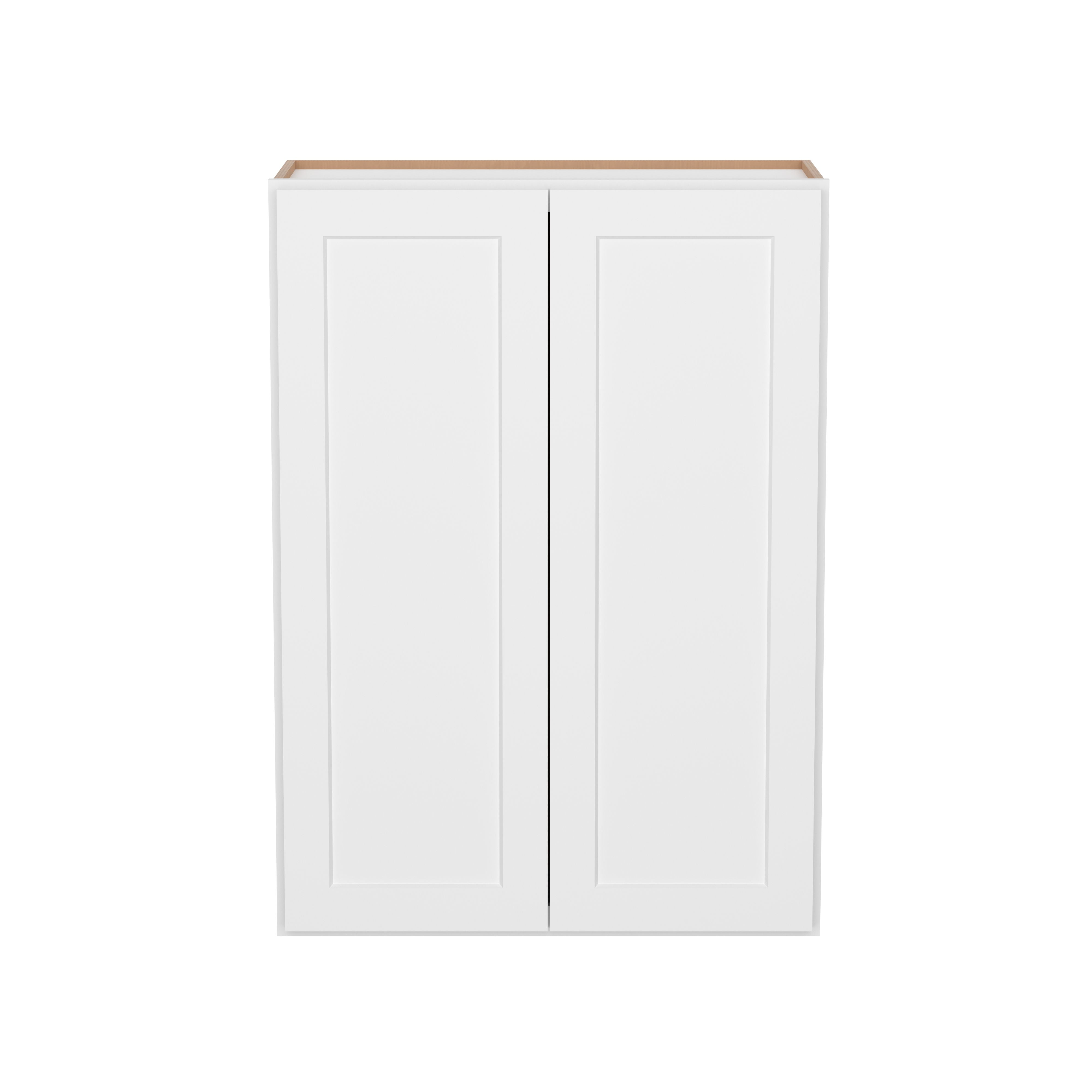 Furinno Shaker 2 Doors 3 Shelves Wall Kitchen Cabinet, Ready to Assemble, 12 D x 30 W x 42 H, White