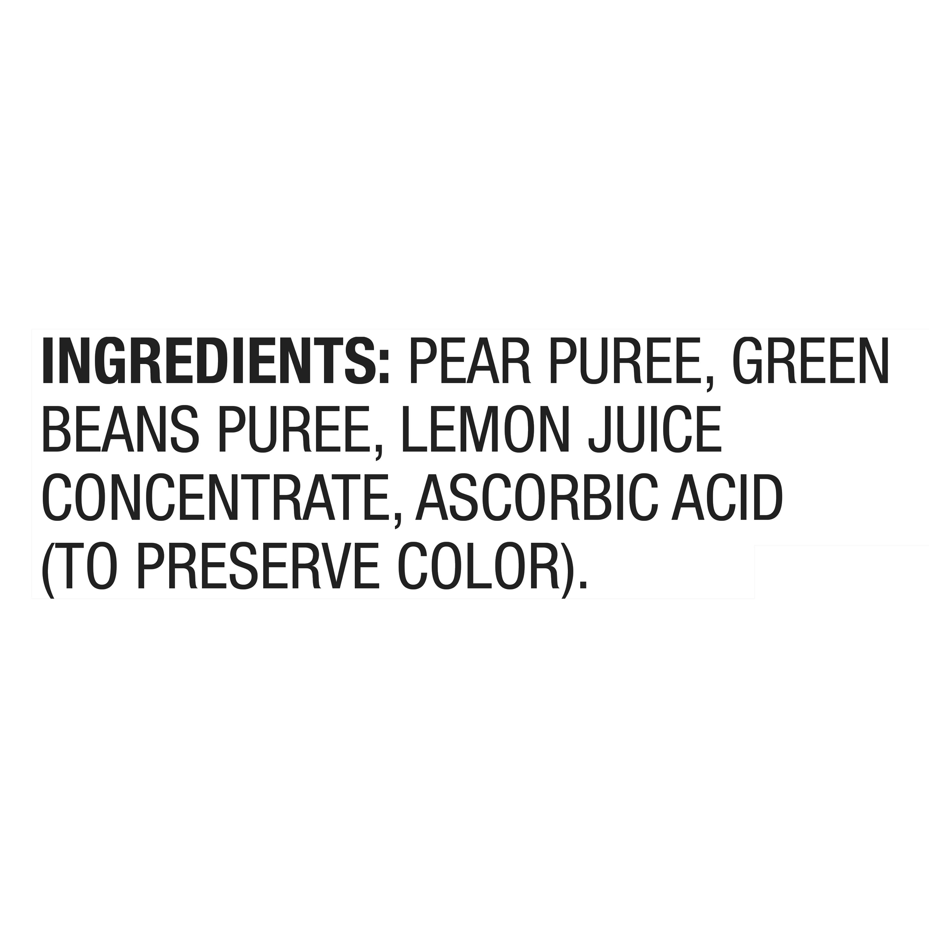 Comida para Bebé Etapa 2 de Parent's Choice, Puré de Pera y Ejotes, Bolsa de 4 oz 6