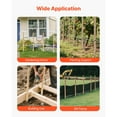 thumbnail image 6 of KFFKFF Wooden Garden Stakes, 25 Pieces 48x0.5x0.69 in Survey Grading Stakes, Ground Stake with Pointed Tip, Fir Wood Plant Support Stakes, Sign Posts for Fencing, Landscaping, and Boundary Marking, 6 of 9