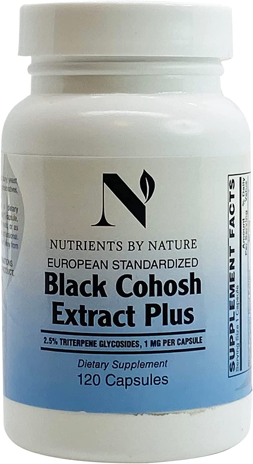 Nutrients by Nature Black Cohosh Extract Plus, 2.5 TRITERPENE
