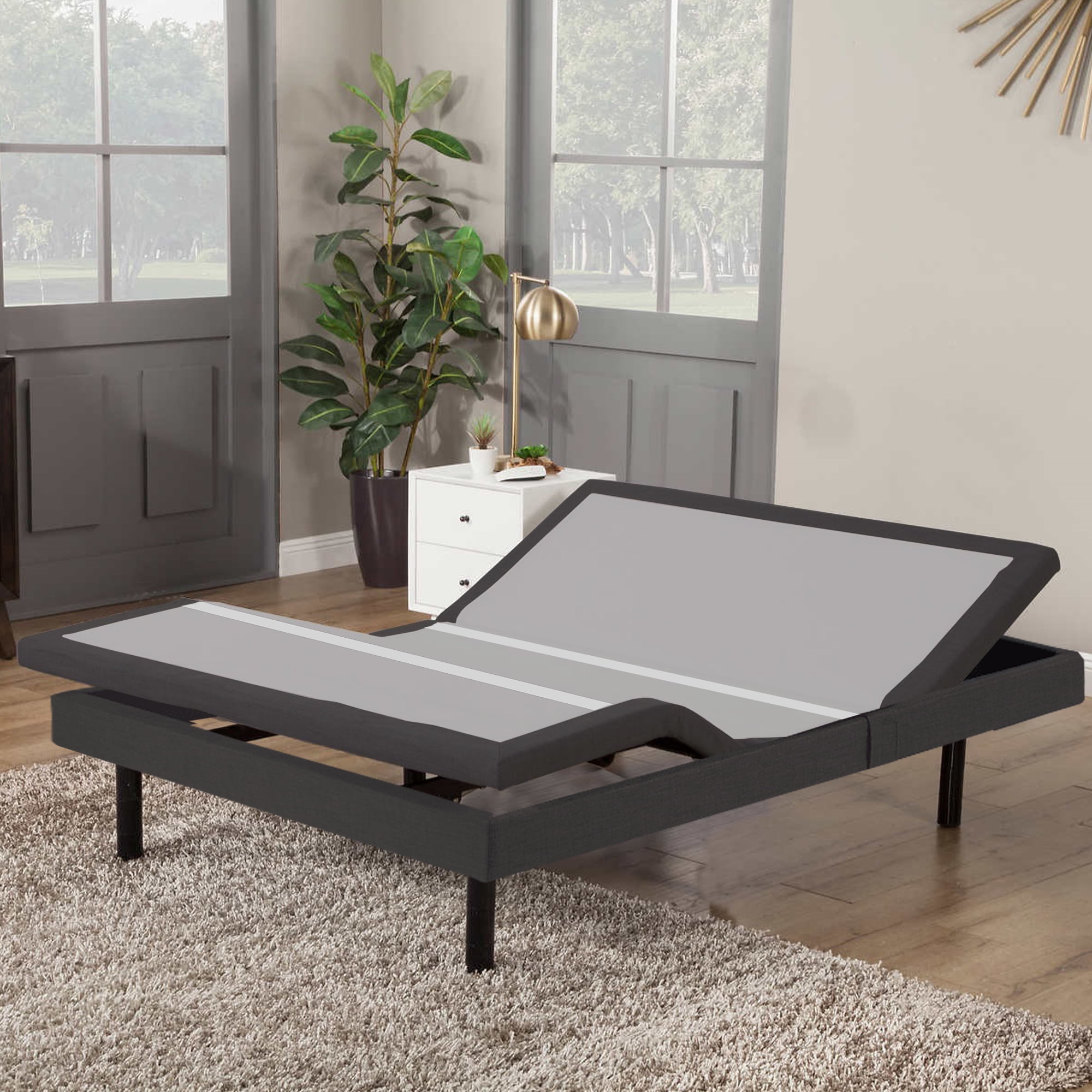 LEGGET, 2" Furniture Style Adjustable Bed Frame with Head Tilt, Anti