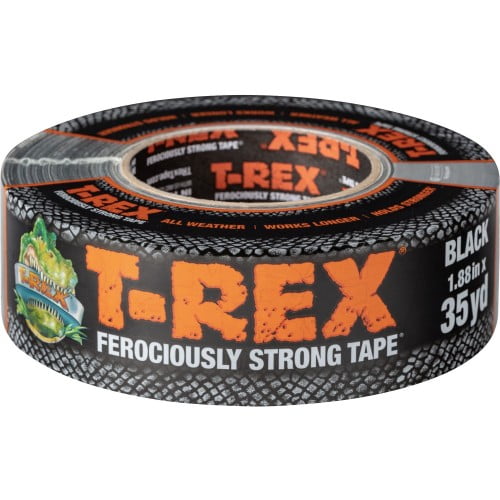 TRex Duct Tape, 3"""" Core, 1.88"""" x 35 yds, Black (241628