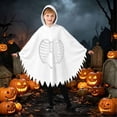 thumbnail image 6 of Zylarhe Kids Halloween Dancewear Jumpsuit for Stage Performances Party Events Playful Home Outfit White 3-4 Years, 6 of 8